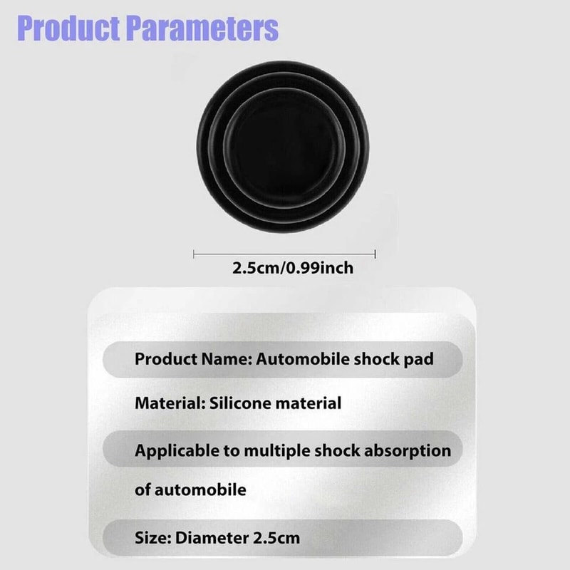 Premium Car Door Shock Absorber Silicone Pad For Silent Closing 1