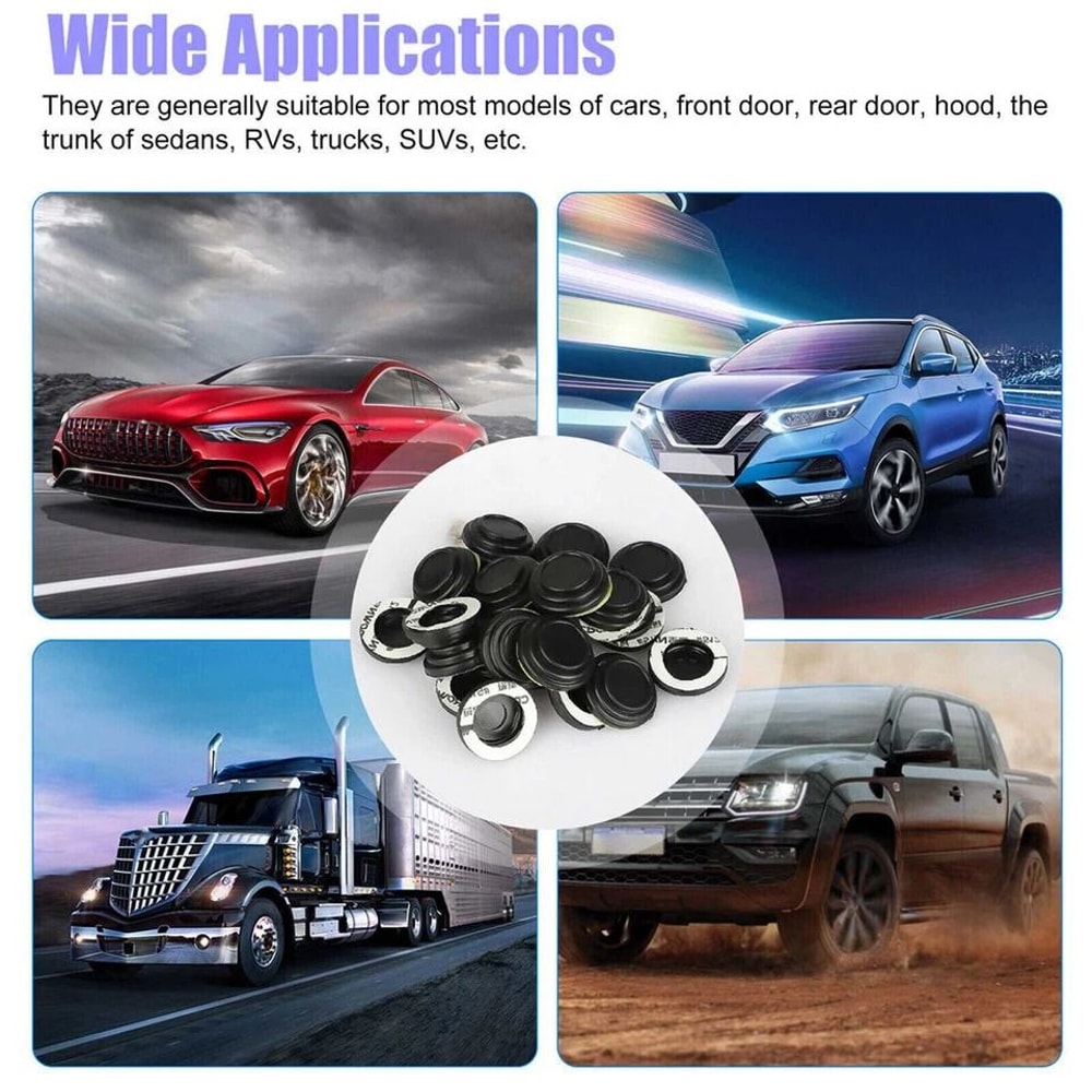 Premium Car Door Shock Absorber Silicone Pad For Silent Closing 11