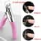 Acrylic Nail Tip Cutter With Spring Pink Handle Perfect For Manicure And False Nail Clipping 2