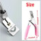 Acrylic Nail Tip Cutter With Spring Pink Handle Perfect For Manicure And False Nail Clipping 4