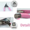 Acrylic Nail Tip Cutter With Spring Pink Handle Perfect For Manicure And False Nail Clipping 6