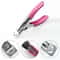 Acrylic Nail Tip Cutter With Spring Pink Handle Perfect For Manicure And False Nail Clipping 0