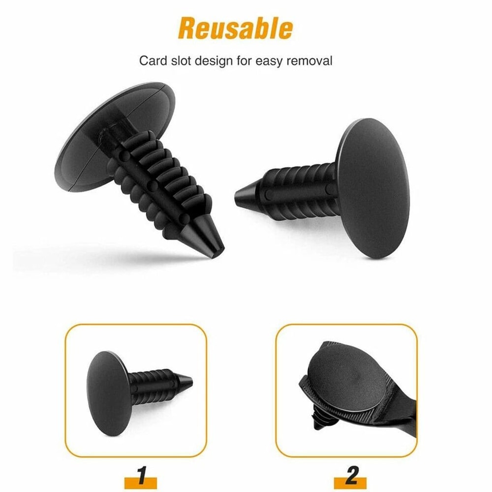 HighQuality Bumper Clips For Car Fender Auto Plastic Rivets 9