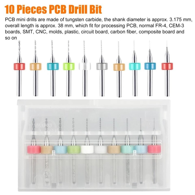 Mini Micro Hand Drill Bits Set With Manual Pin Vise And Keyless Chuck For Precise Rotary Work 3