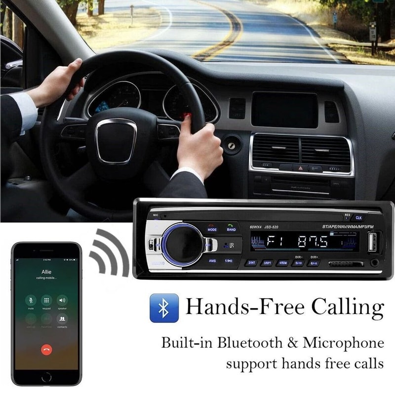 Bluetooth Car Stereo FM Radio Player Receiver With USBSD Aux Input 17