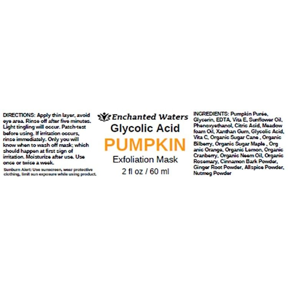 Glycolic Acid Peel Pumpkin Enzyme Facial Mask Fan Brush Exfoliate Brighten Renew 5