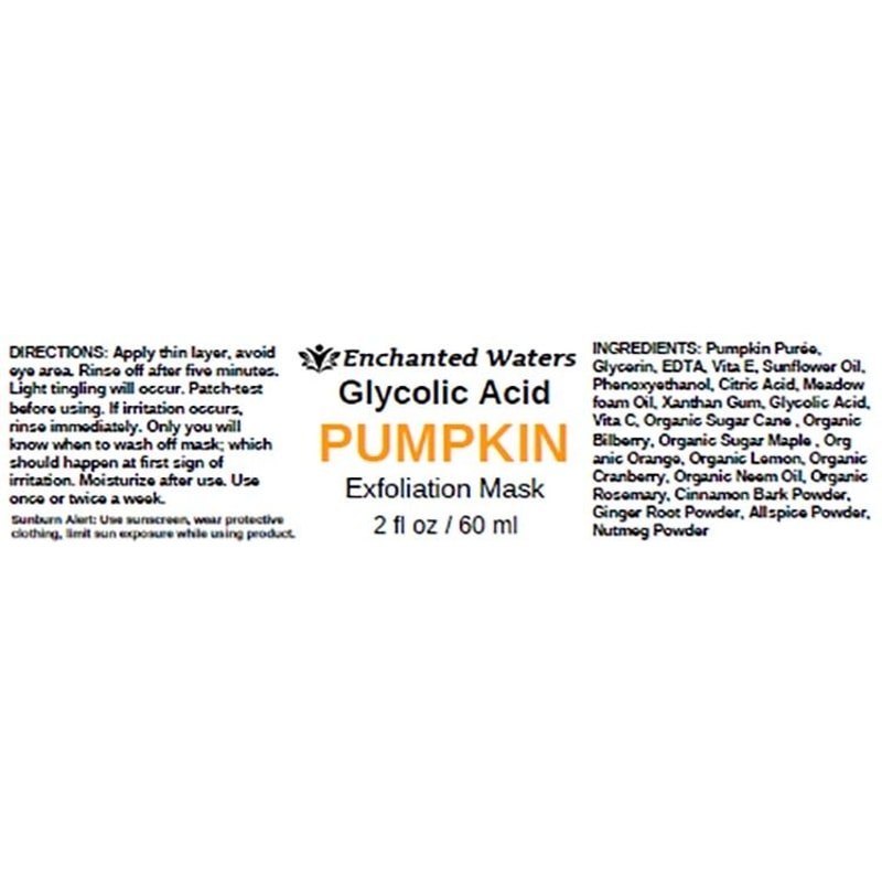 Glycolic Acid Peel Pumpkin Enzyme Facial Mask Fan Brush Exfoliate Brighten Renew 5