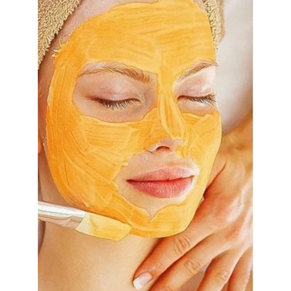 Glycolic Acid Peel Pumpkin Enzyme Facial Mask Fan Brush Exfoliate Brighten Renew 7
