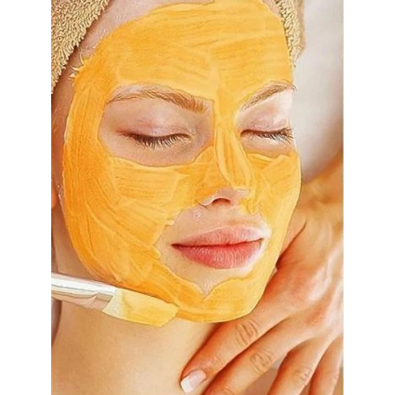 Glycolic Acid Peel Pumpkin Enzyme Facial Mask Fan Brush Exfoliate Brighten Renew 7