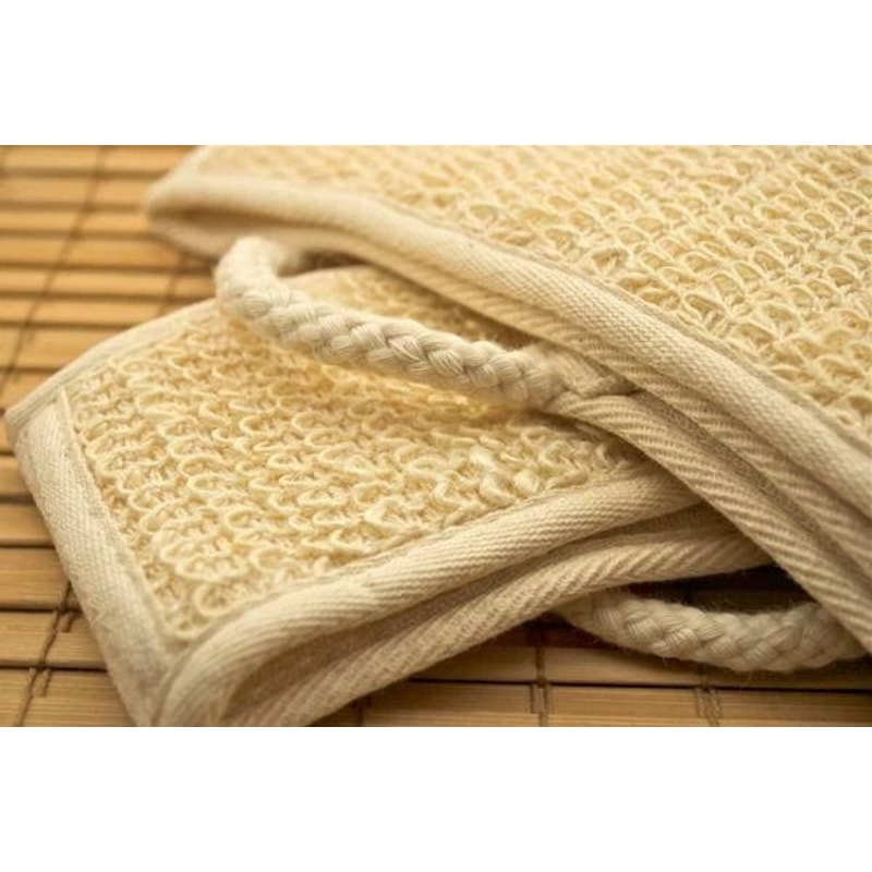 Soft Natural Sisal Fiber Back Strap Exfoliator Scrubber Spa Body Skin Brush For Smooth Glowing Skin 3