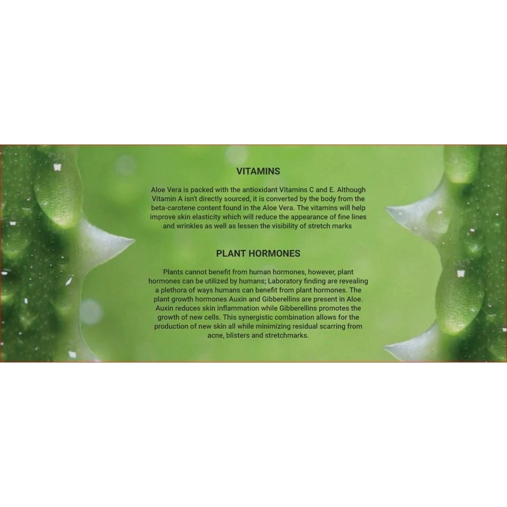 Pure Organic Aloe Vera Gel AntiAging Skin Care Moisturizing Soothing For All Skin Types 1