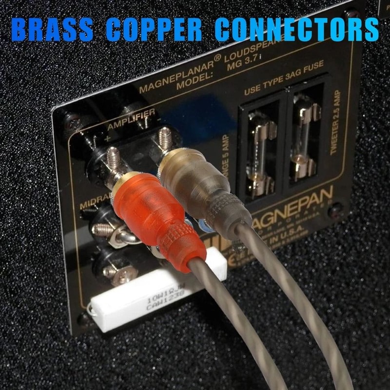 Premium Car Audio RCA Cables Channel Shielded Twisted Pair Amp Interconnect Wires 5