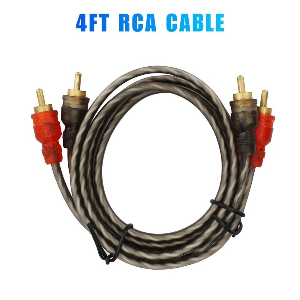 Premium Car Audio RCA Cables Channel Shielded Twisted Pair Amp Interconnect Wires 7