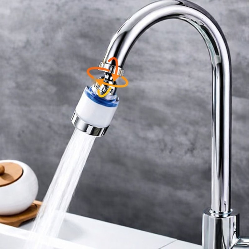 Rotating Faucet Water Filter System Kitchen Sink Mount Purifier 0
