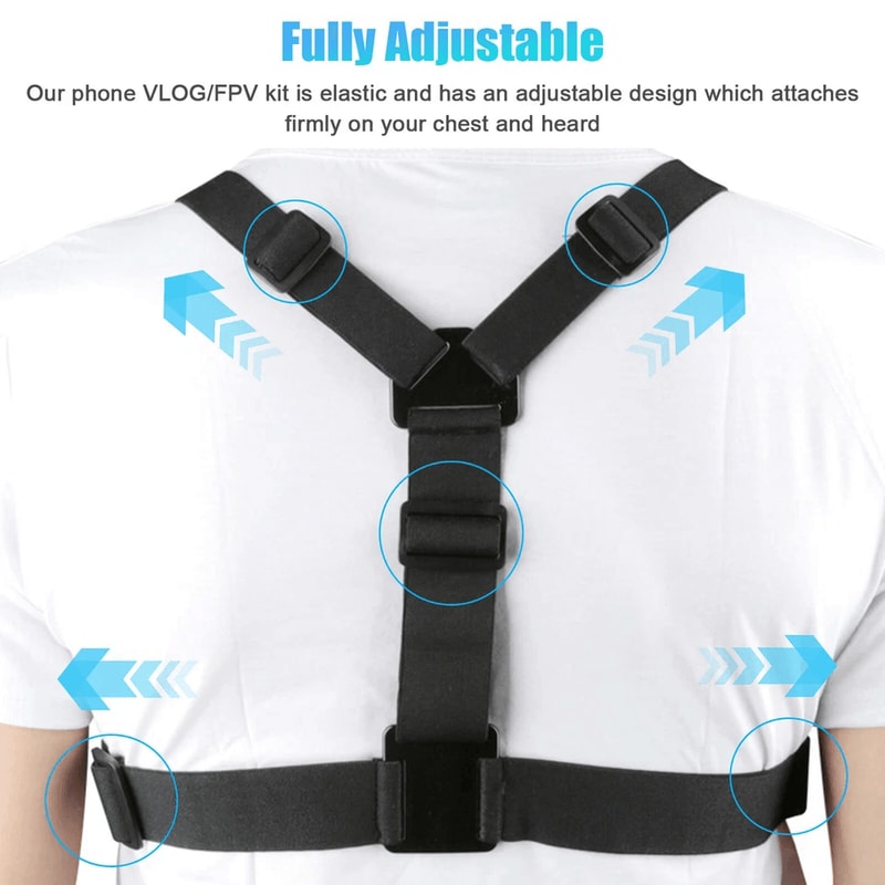 Adjustable Chest Strap Mount For IPhone GoPro And Android Devices Perfect For Action Sports 4
