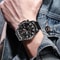 Waterproof Stainless Steel Quartz Watch For Men Luxury Luminous Wristwatch With Adjustable Band 4