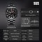 Waterproof Stainless Steel Quartz Watch For Men Luxury Luminous Wristwatch With Adjustable Band 5