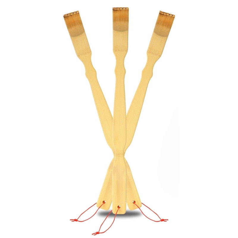 Long Handle Bamboo Back Scratcher Natural Itch Relief Tool For HardtoReach Areas 0