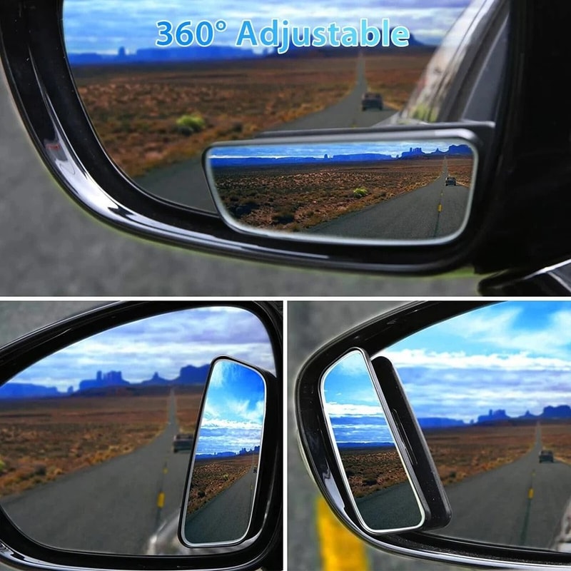 Wide Angle Blind Spot Mirror For Car Truck SUV Adjustable Convex Side View Mirror 2