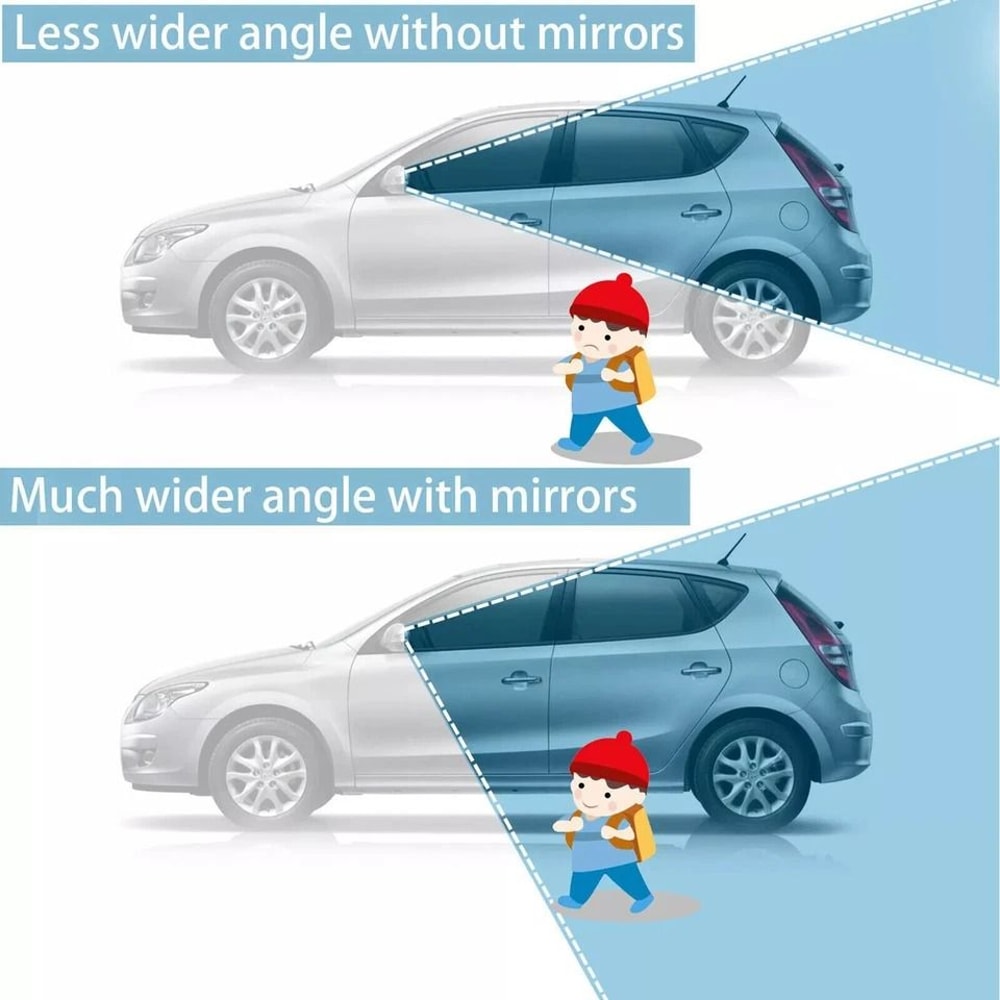 Wide Angle Blind Spot Mirror For Car Truck SUV Adjustable Convex Side View Mirror 4
