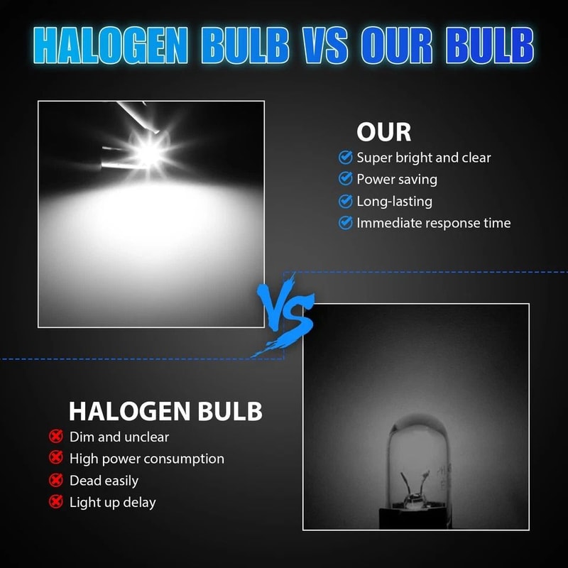 White Neo Wedge LED Dash Switch HVAC Light Bulbs Enhance Your Car Interior Lighting 2