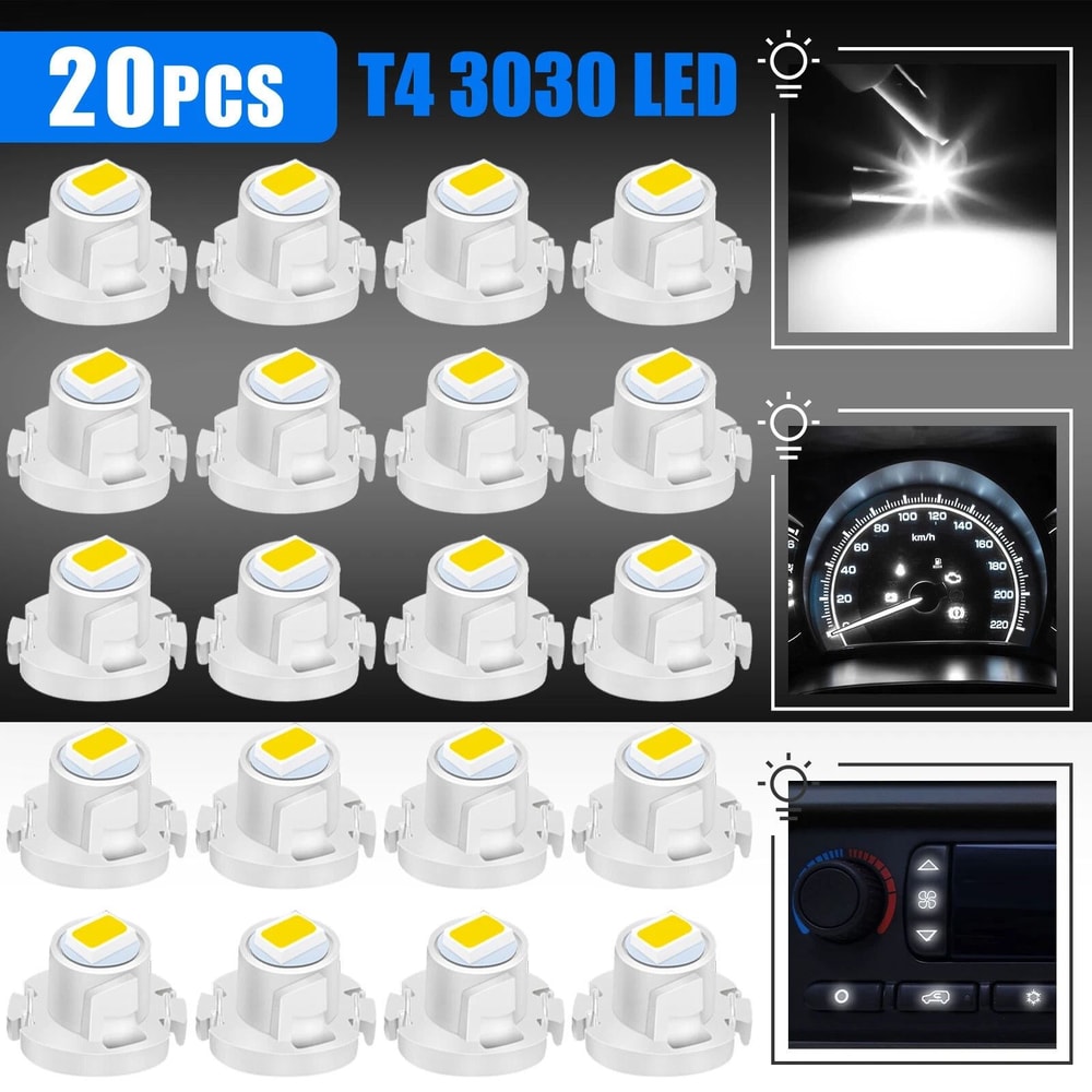 White Neo Wedge LED Dash Switch HVAC Light Bulbs Enhance Your Car Interior Lighting 8