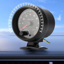 universal car tachometer gauge with led shift light