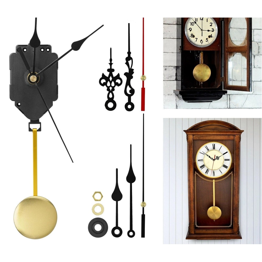DIY Quartz Pendulum Clock Kit Silent Movement Mechanism For Repair Replacement 0