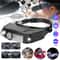 Jewelers Head Magnifier With LED Lights Adjustable Magnification For Close Work 6