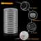 Clear Coin Holder Capsules For Quarters Durable 25mm Capsules For Coin Collection 1