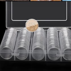 clear coin holder capsules for quarters durable capsules for coin collection