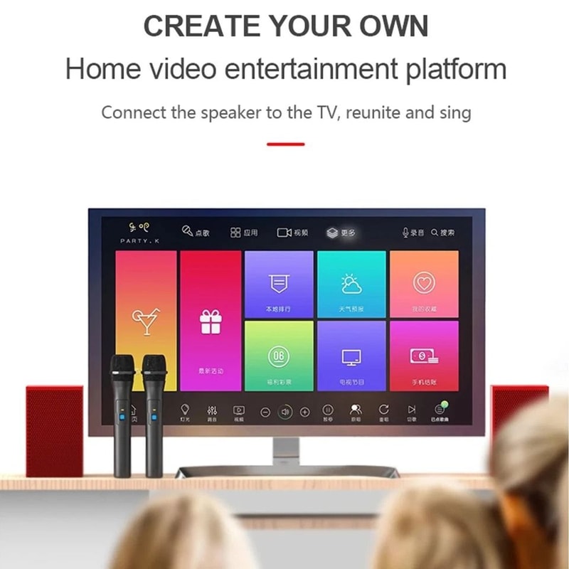 Wireless VHF Handheld Microphone System With USB Receiver For Karaoke Live Performances 4