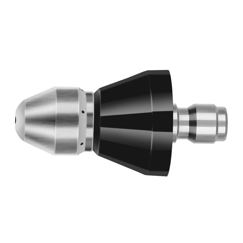 Highpressure Sewer Cleaning Nozzle Pipe Cleaner With Connector Stainless Steel 0