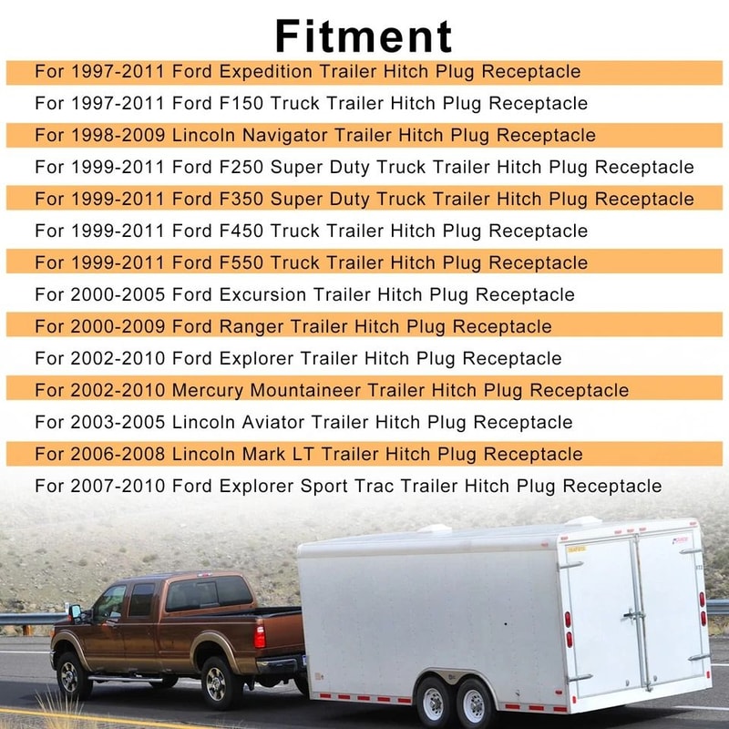Premium USCAR Way Trailer Tow Connector Plug 4