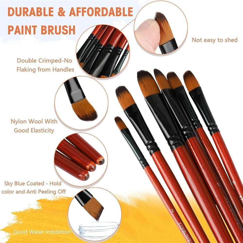 Artist Paint Brushes For Acrylic Oil And Watercolor Painting 2