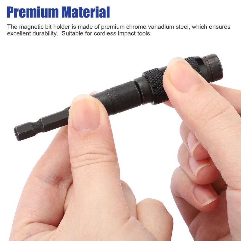 Shank Magnetic Pivoting Drill Bit Tip Holder For Impact Tools 7