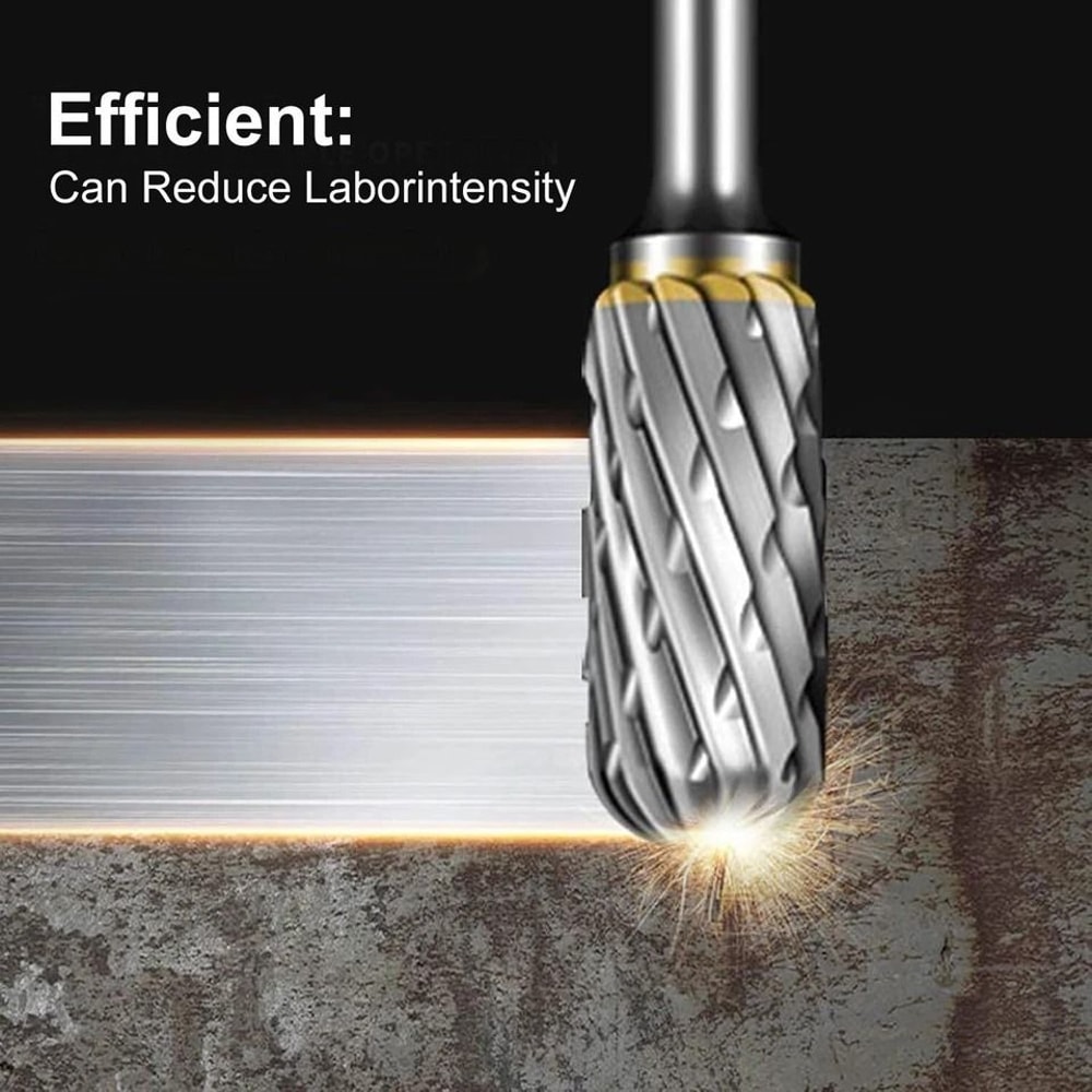 Tungsten Carbide Rotary Burr Set HighPrecision Steel Carving Grinding Tools With Double Cut Head 2