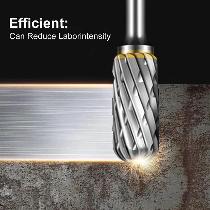 Tungsten Carbide Rotary Burr Set HighPrecision Steel Carving Grinding Tools With Double Cut Head 2