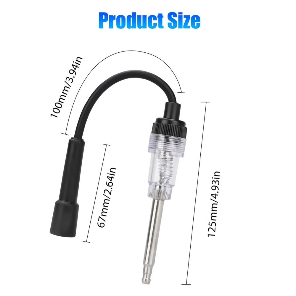 Spark Plug Tester Ignition System Tool Diagnostic Tester For Engines Vehicles 7