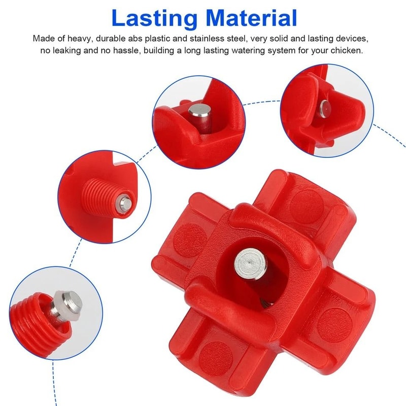 Automatic Chicken Nipples Waterer Efficient Watering System For Poultry 3
