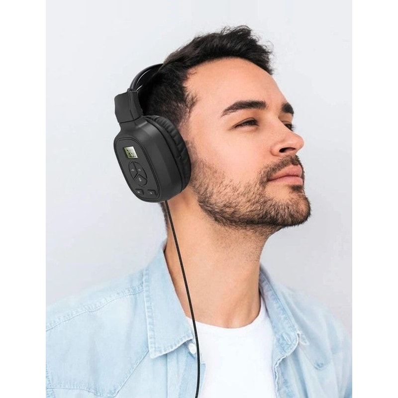 Portable FM Radio Wireless Headphones Foldable Stereo Headset With Customizable Sound 0