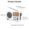 Portable FMAM Radio With Digital LCD Screen Loud Speaker Alarm 9