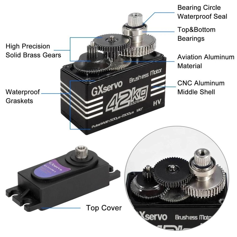 Waterproof Digital Servo High Torque Speed 4