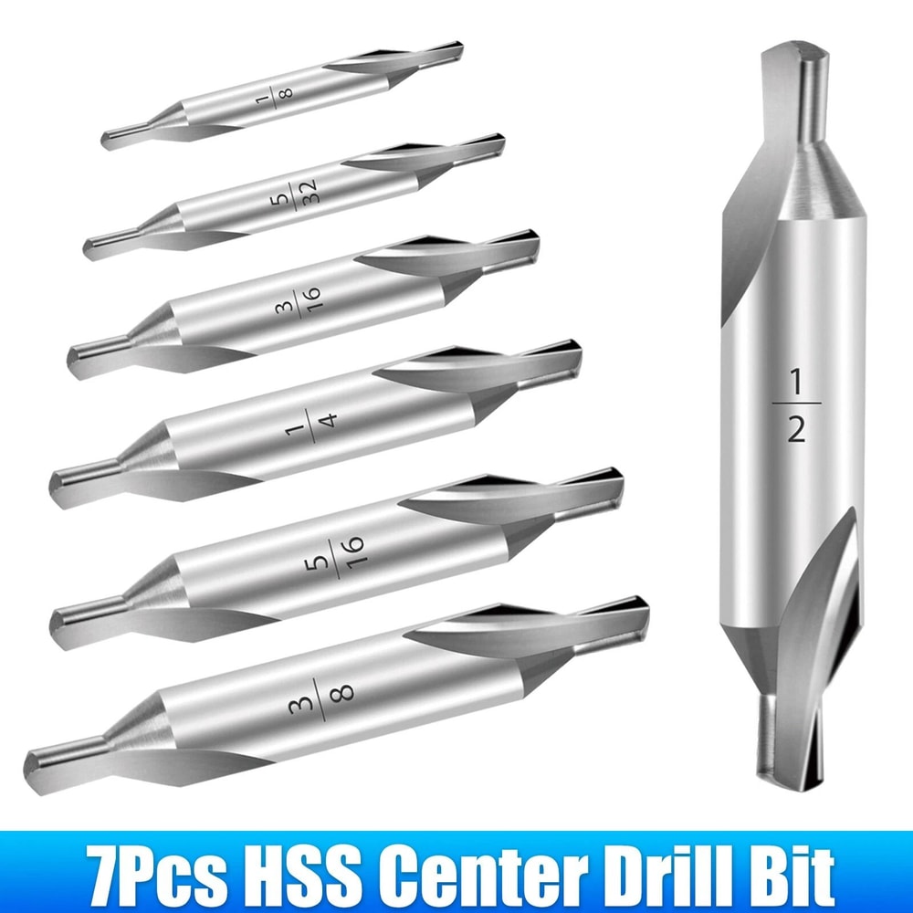 HSS Center Drill Bit Set Angle Premium Metalworking Tools For Precise Drilling 6