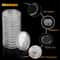 Clear Coin Capsules Display Storage Case For US JFK Half Dollar Coins 1
