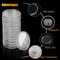 Clear Coin Capsules Display Storage Case For US JFK Half Dollar Coins 1