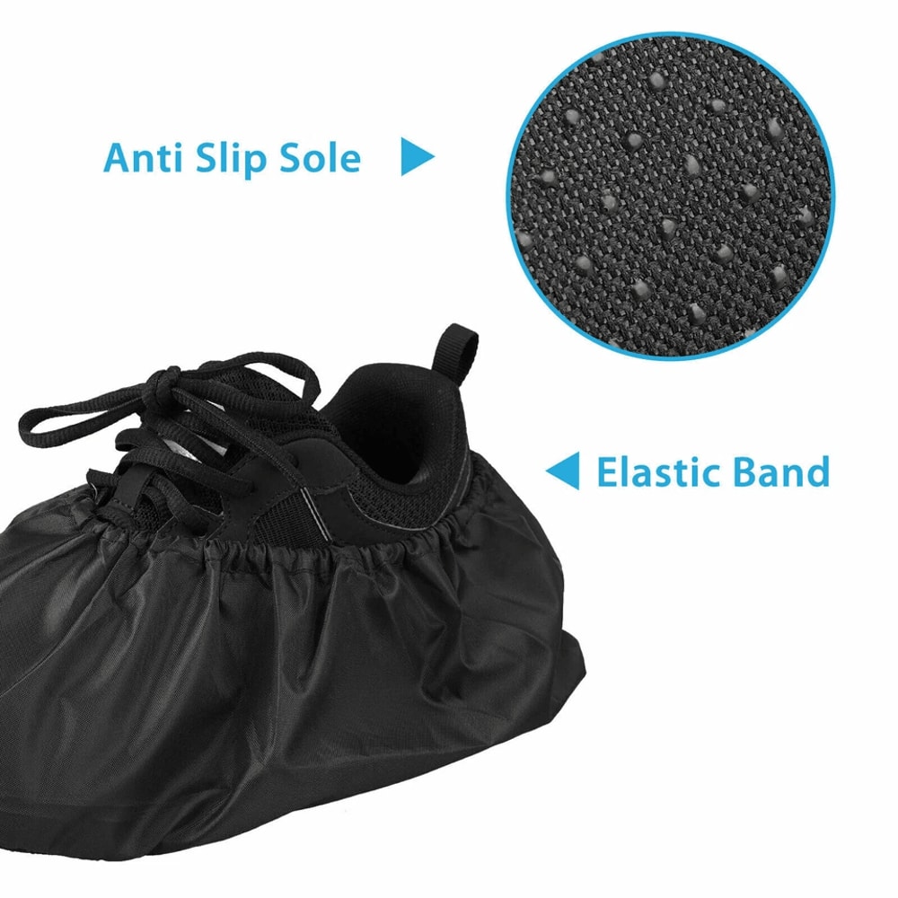Waterproof Shoe Covers Washable Reusable NonSlip Sole Booties For Indoor Outdoor Use 5