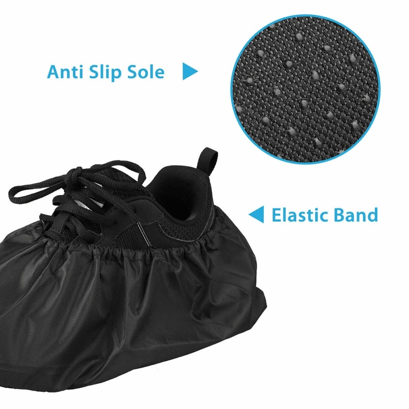 Waterproof Shoe Covers Washable Reusable NonSlip Sole Booties For Indoor Outdoor Use 5