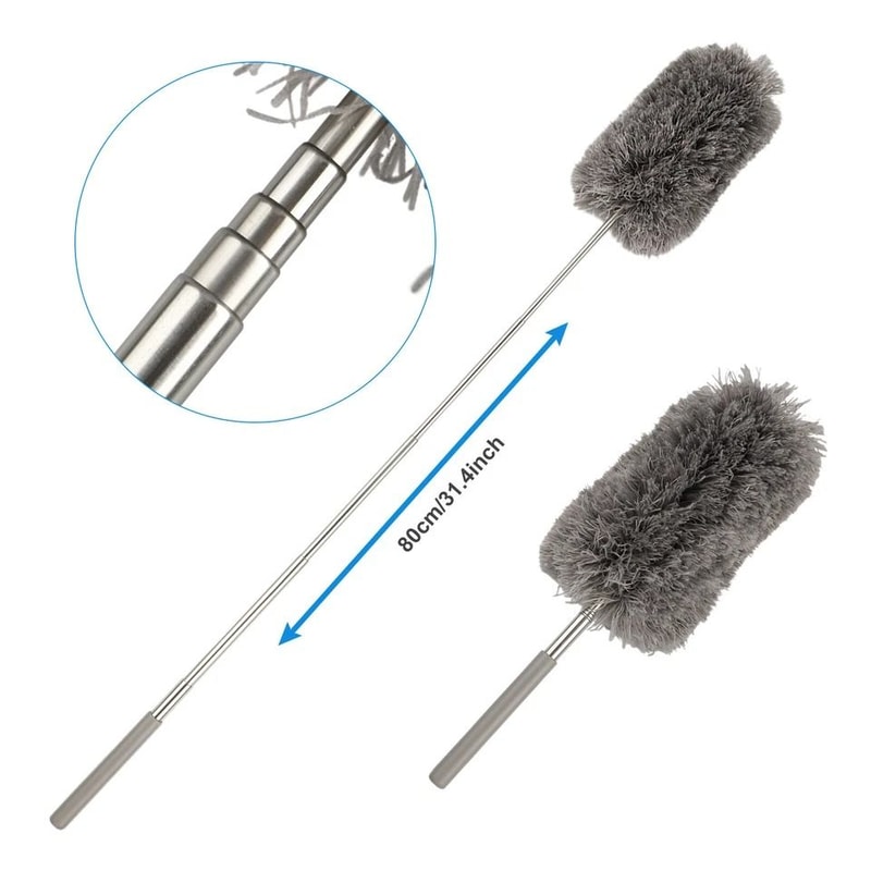 Extendable Microfiber Duster Cleaning Tool Soft Feather Brush For Home Use 1