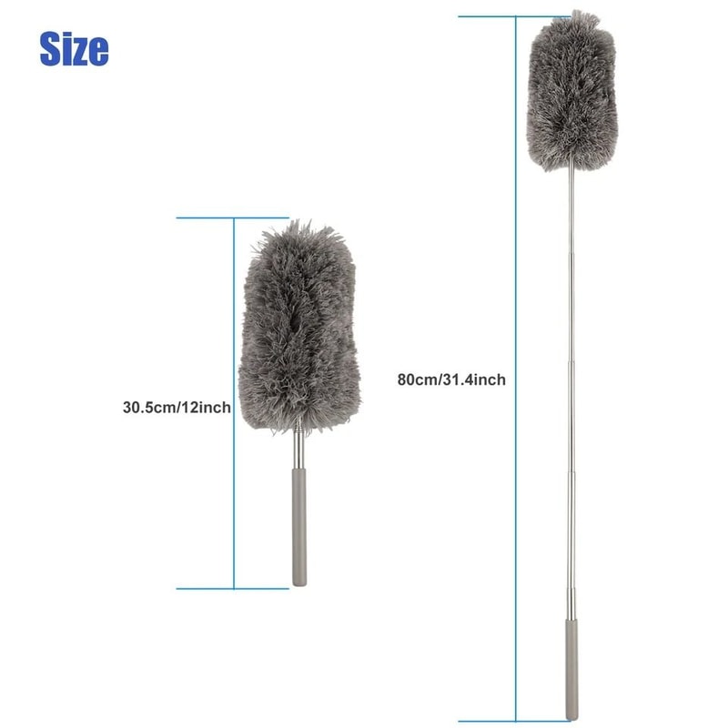 Extendable Microfiber Duster Cleaning Tool Soft Feather Brush For Home Use 6
